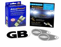 Eurolites Headlamp Beam Adapters Magnetic GB Plate and Breathalyser Kit
